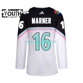 Camiseta Toronto Maple Leafs Mitch Marner 16 2023 All-Star Adidas Branco Authentic - Criança